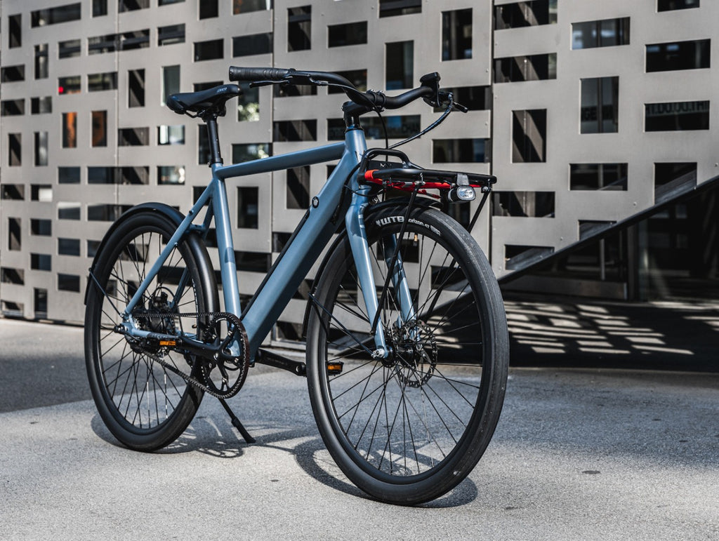 Lekker Bikes commuter electric bicycle in blue