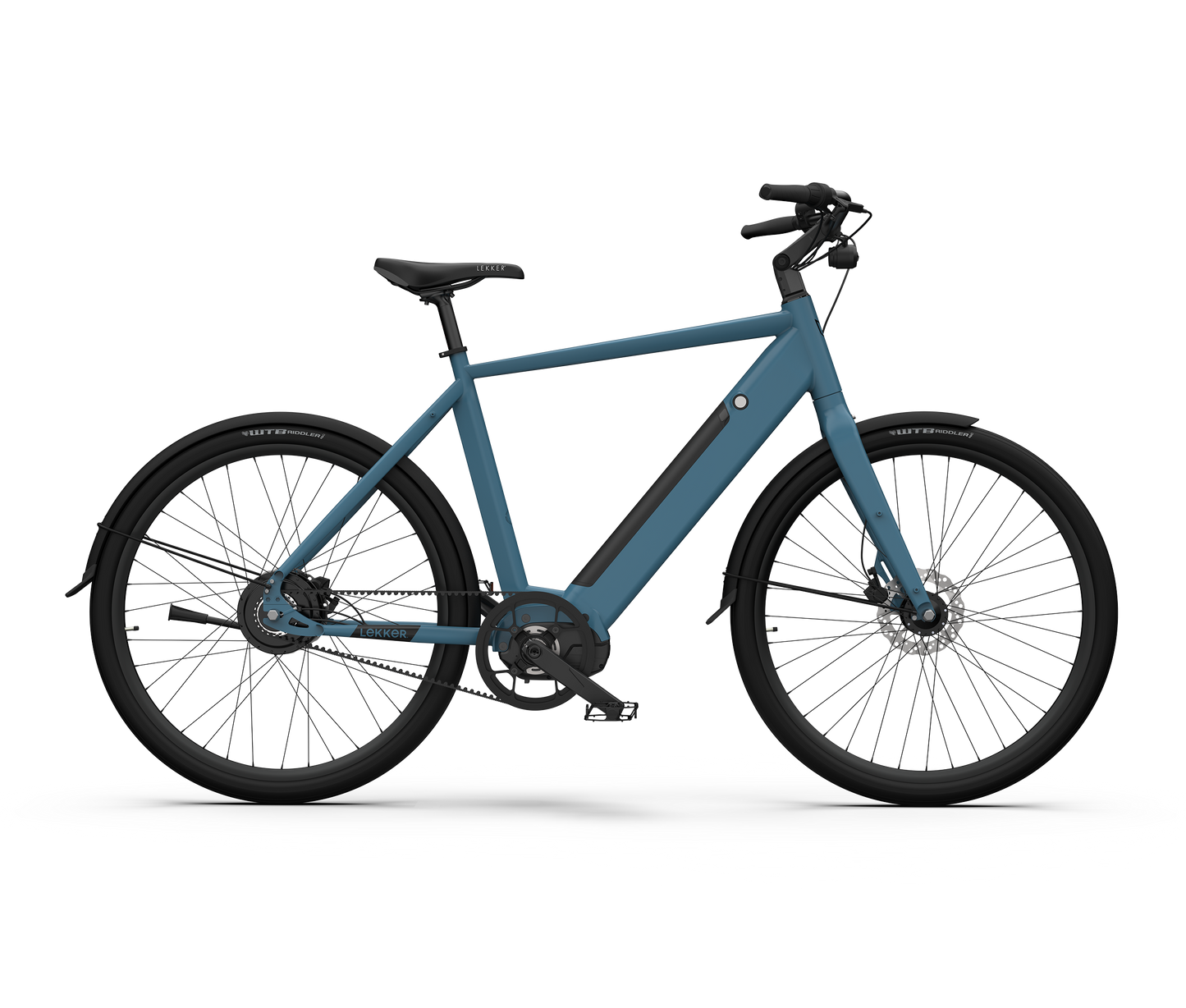 Amsterdam GT Concrete Blue electric bike Side